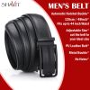 Men's Ratchet Belt Leather Mens Belt With Slide Buckle Ratchet Belts For Men USA